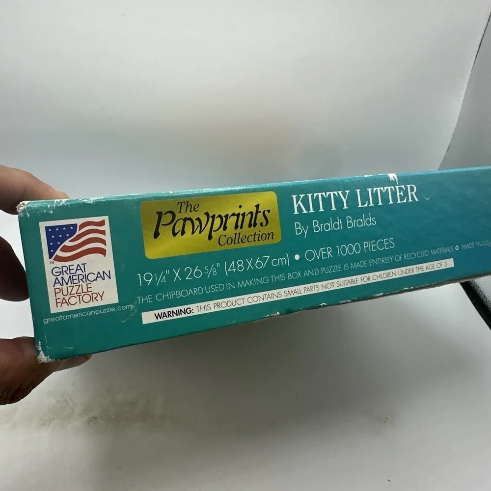 Great American Puzzle Factory KITTY LITTER 1000 pc Puzzle, 8660, 2004, Used 2004